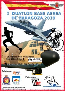 Los duatletas toman la Base Aérea de Zaragoza